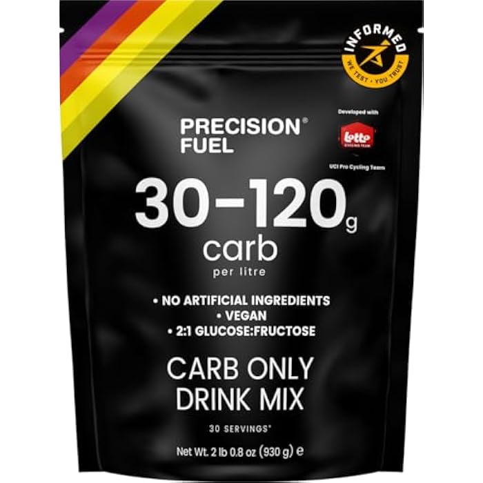 Precision Hydration Precision Fuel PF Carb Only Drink Mix - High Carbohydrate Powder for Energy, Vegan, 120g Carbs per Litre - Mild Citrus Flavor (1-Pack) - Image 1