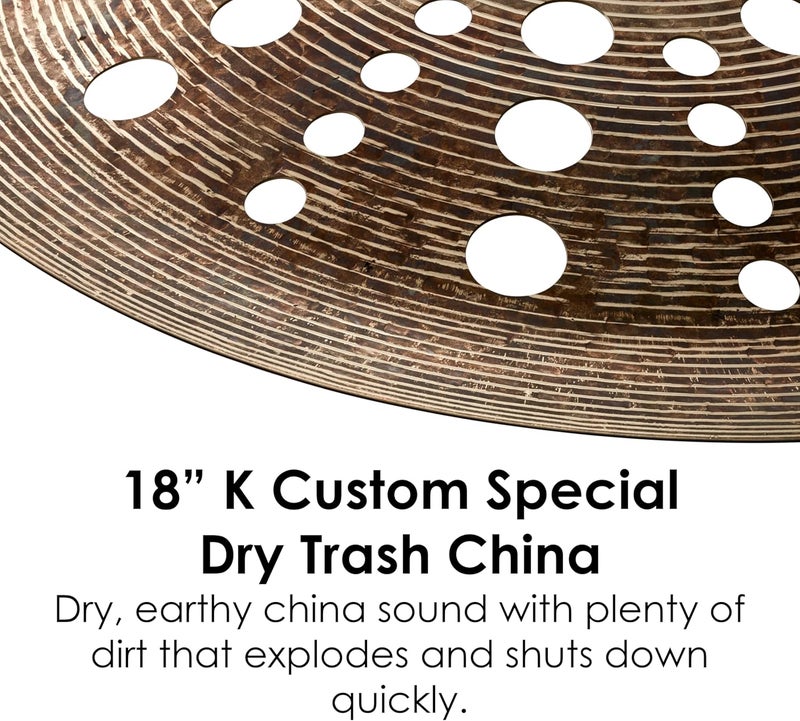 Zildjian K Custom 18 Inch Special Dry Trash China Cymbal - Image 3
