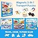 SYNARRY Air Land Water Transport Magnetic Puzzles for Toddlers 35 20 Pieces Travel Puzzles for Kids Ages 46 Car Airplane Road Trip Activities Toys for 3 4 5 6 Year Old Boys Girls Birthday Gifts - Image 4