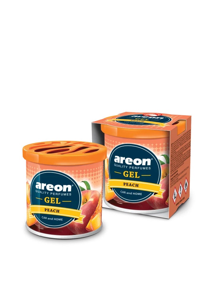 علبة جل معطرة للسيارة - خوخ، عبوة من قطعة واحدة