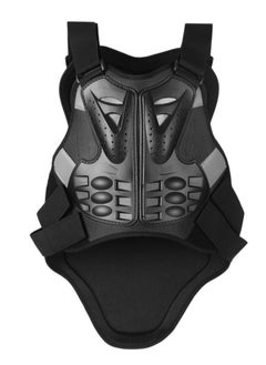 Bike Kit BikeKit Motorcycle Body Armor Vest, Chest Back Spine Protector – Impact Resistant PE Shell, Shock Absorbing EVA Padding, Adjustable Straps Body Protector  - Image 1