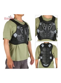Bike Kit BikeKit Motorcycle Body Armor Vest, Chest Back Spine Protector – Impact Resistant PE Shell, Shock Absorbing EVA Padding, Adjustable Straps Body Protector  - Image 4