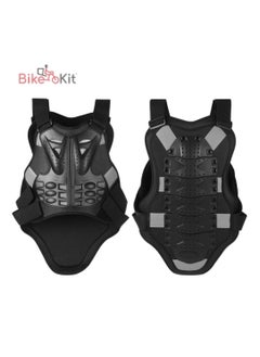 Bike Kit BikeKit Motorcycle Body Armor Vest, Chest Back Spine Protector – Impact Resistant PE Shell, Shock Absorbing EVA Padding, Adjustable Straps Body Protector  - Image 5