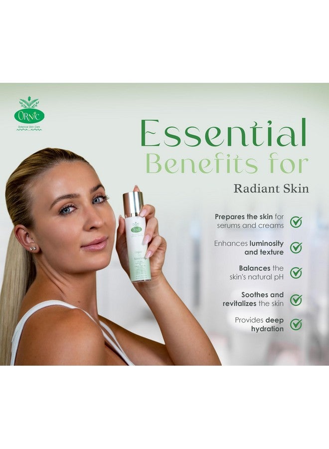 Ornic Botanical Skin Care - Organic Facial Toner with Hyaluronic Acid, Collagen, Rosemary & Aloe Vera - Natural Face Care for Hydration & Balance - Vegan & Cruelty-Free - 1.69 oz (50 ml) - Image 4