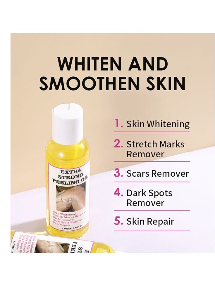 MOOYAM Yellow Peeling Oil 110ml Super Strength Dead Skin Remover Skin Moisturizing Hydrating Butter Peeling Remove Dead Skin and Calluses on Feet and Hand Dark Spot Peeling Oil  - Image 5