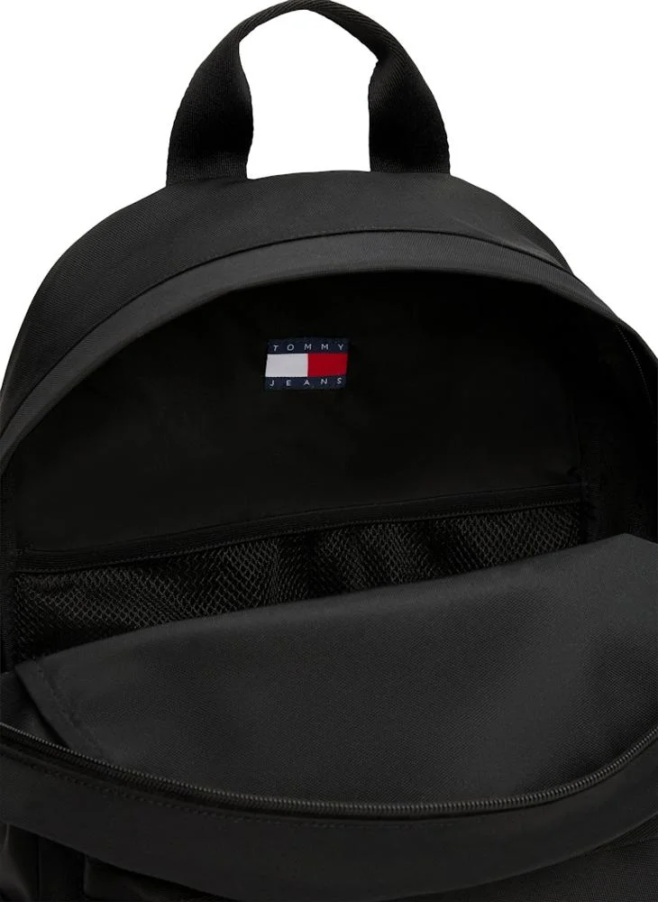 TOMMY JEANS Logo Detailed Zip Through Backpack