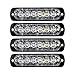 XTAUTO XT AUTO 4pcs Universal 12V-24V Super Bright Red/White 18W 6-LED Warning Emergency Construction Surface Mount Beacon  - Image 2