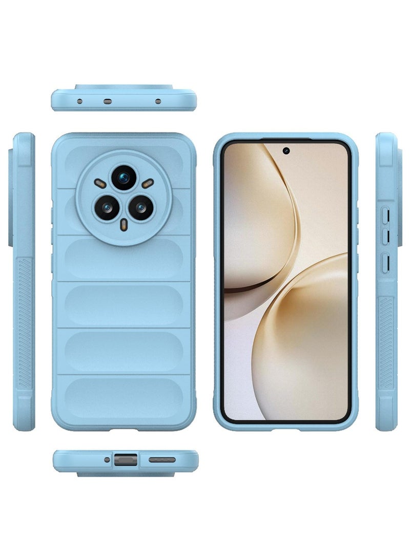 Phone case cover Magic Shield TPU + Silicone Shockproof Phone Case For  Realme 14 Pro Plus (Light Blue ) - Image 2