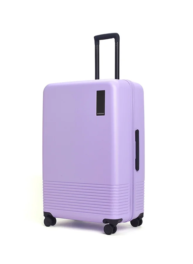 موكوبارا للتجارة ذ.م.م حقيبة سفر كبيرة من البولي كربونات ماكرولون ألماني بتصميم كوزميك فايبرز بنفسجي