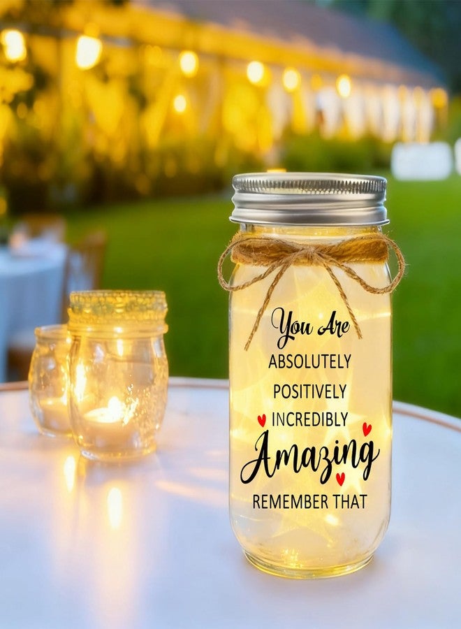 Spegiffu Thank You Gifts for Women Mason Jar - You Are Amazing Gifts for Women Best Friend Birthday Christmas Mother's Day Coworker Leaving Boss Lady Teacher Retirement Gift for Woman Appreciation - Image 3