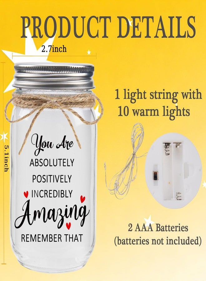 Spegiffu Thank You Gifts for Women Mason Jar - You Are Amazing Gifts for Women Best Friend Birthday Christmas Mother's Day Coworker Leaving Boss Lady Teacher Retirement Gift for Woman Appreciation - Image 4