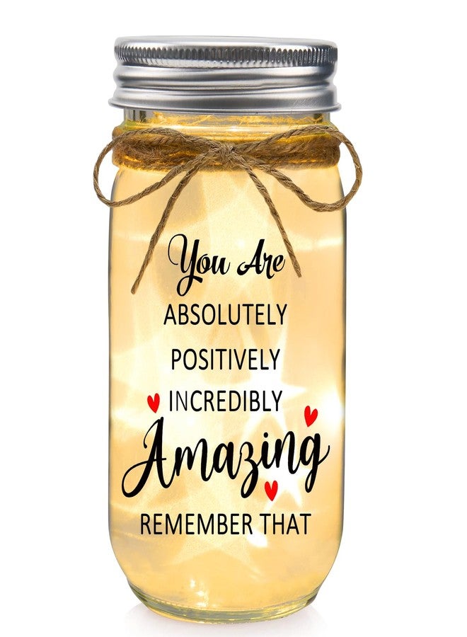 Spegiffu Thank You Gifts for Women Mason Jar - You Are Amazing Gifts for Women Best Friend Birthday Christmas Mother's Day Coworker Leaving Boss Lady Teacher Retirement Gift for Woman Appreciation - Image 1