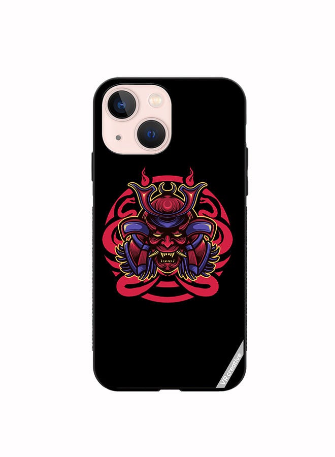 VR CREATIVE Protective Case Cover For Apple iPhone 13 mini Japanesse Samurai Mask Design Multicolour - Image 1