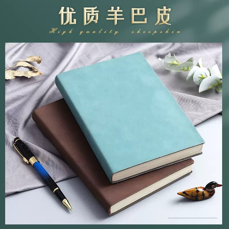 Thickened A5 Notebook Set Logo Business B5 Meeting Minutes Pu Sheepskin Notepad - Image 2