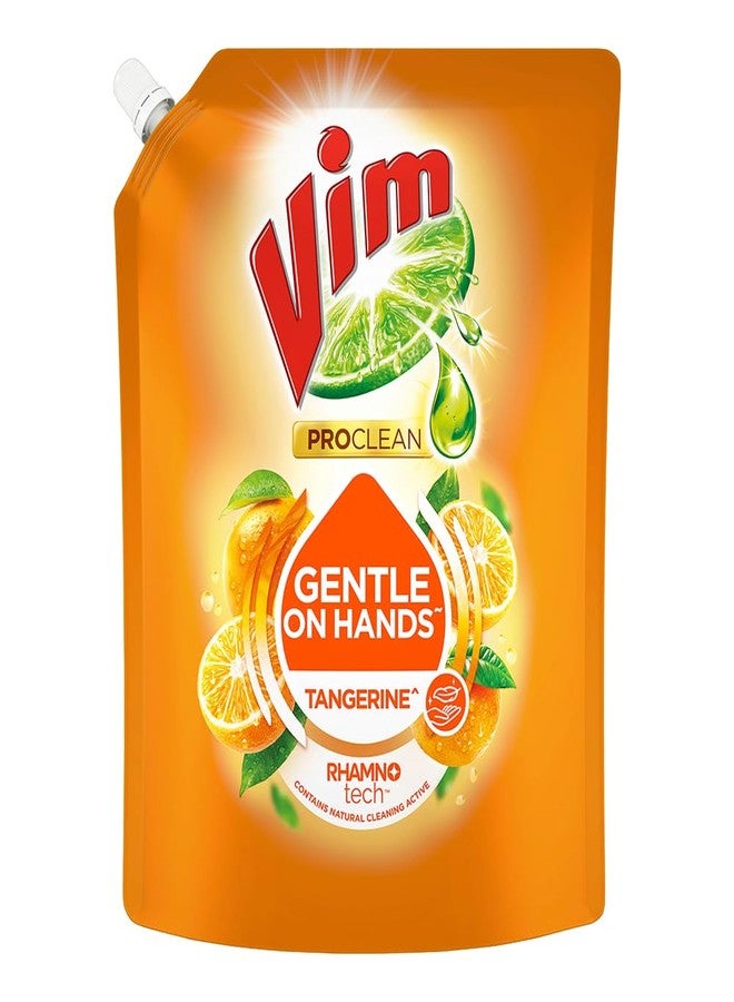 Vim ProClean Dishwash Liquid Gel with Tangerine powered by RhamnoTech™, Gentle on Hands, Removes Tough Grease and Odours, 1700ml - Image 1