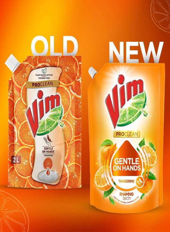 Vim ProClean Dishwash Liquid Gel with Tangerine powered by RhamnoTech™, Gentle on Hands, Removes Tough Grease and Odours, 1700ml - Image 4