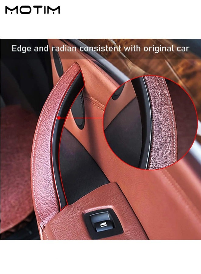 موتيم طقم استبدال مقبض سحب مقبض باب السيارة لباب السيارة BMW X5 E70 2008-2013/ BMW X6 E71 2008-2014، مقبض الباب الداخلي للراكب الأمامي الأيمن/الخلفي الأيمن غير متضمن غطاء جلدي غير متضمن - Image 2