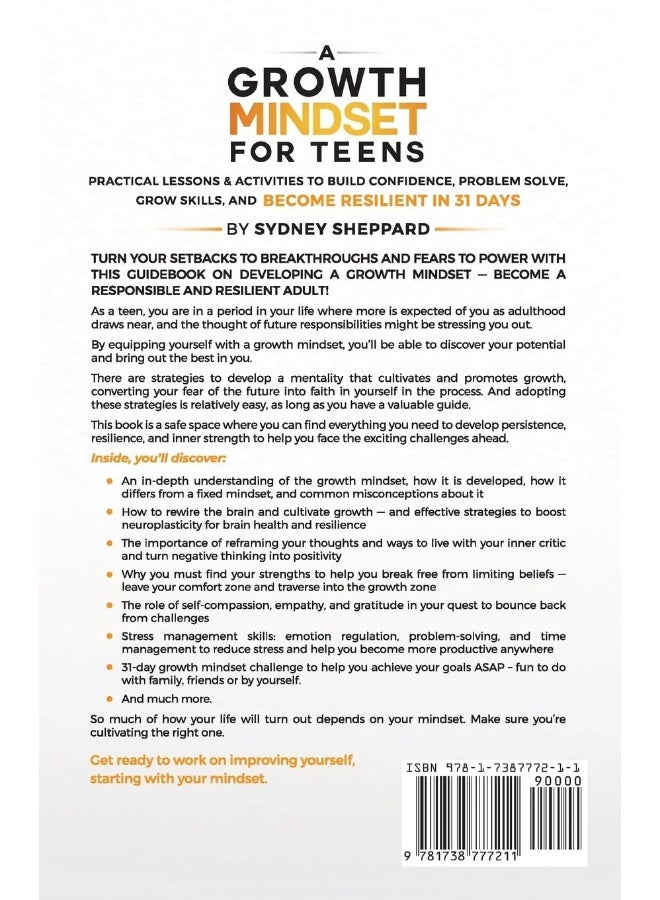 A Growth Mindset for Teens: Practical Lessons & Activities to Build Confidence, Problem Solve, Grow Skills, and Become Resilient in 31days. - Image 2