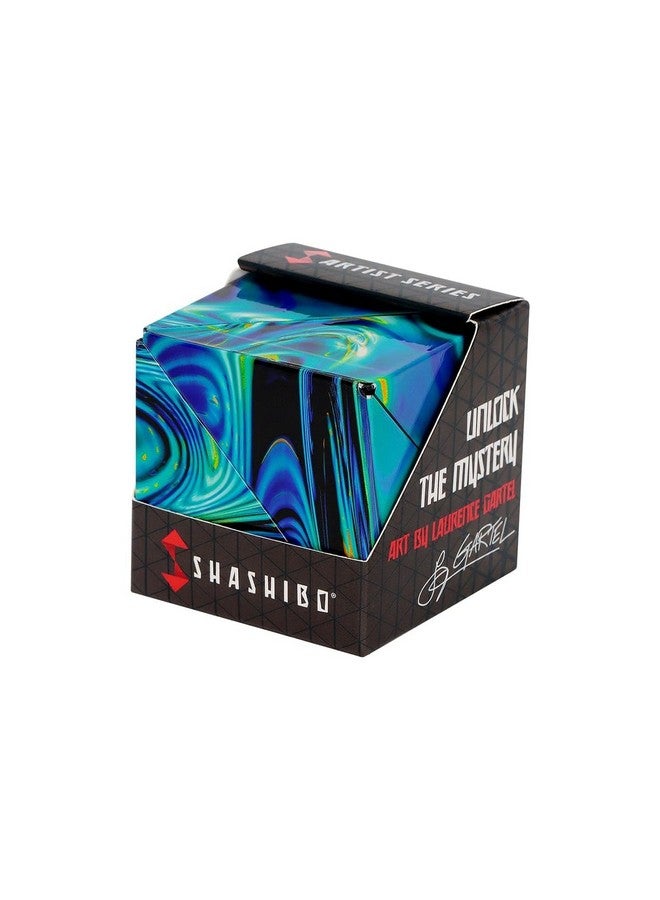 SHASHIBO Shape Shifting Box - STEM Magnetic Fidget Cube That Transforms Into Over 70 Shapes, Download Fun in Motion Toys Mobile App (Mystic Ocean) - Image 1