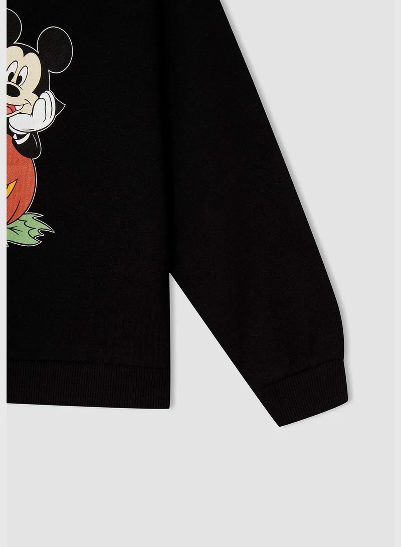 DeFacto Mickey & Minnie Mouse Licenced Regular Fit Long Sleeve Sweatshirt