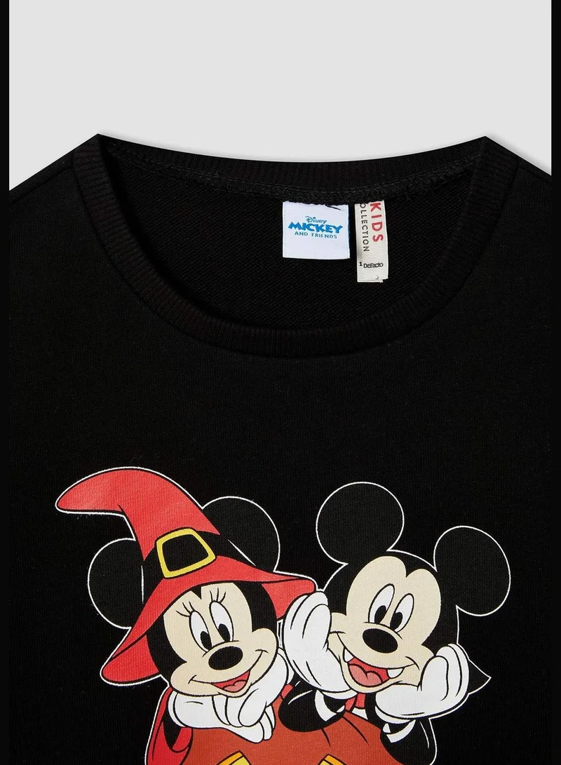 DeFacto Mickey & Minnie Mouse Licenced Regular Fit Long Sleeve Sweatshirt