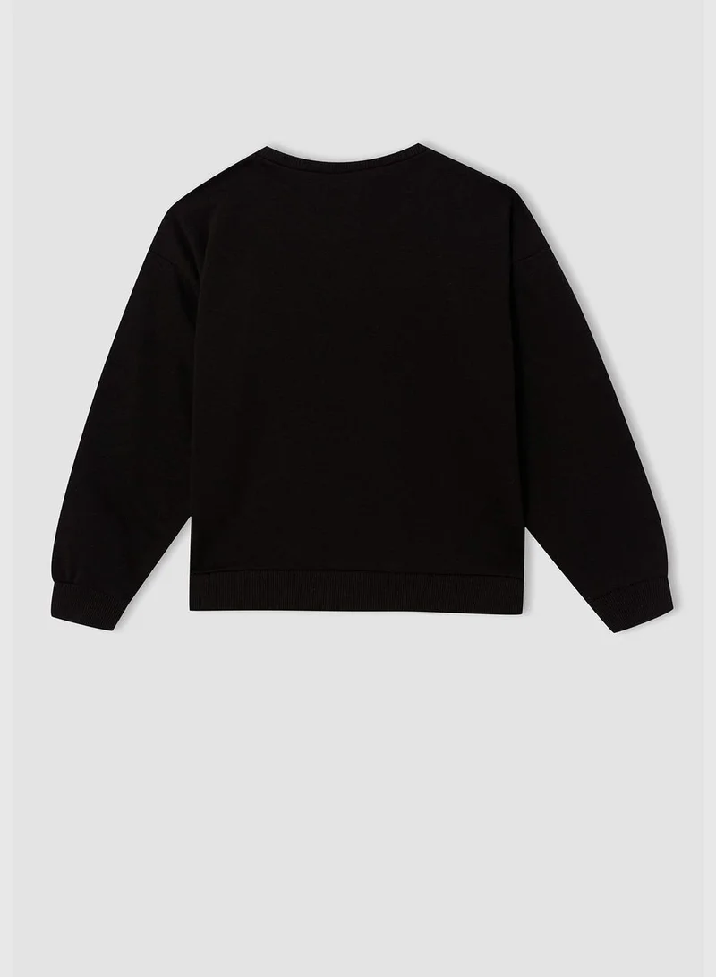 DeFacto Mickey & Minnie Mouse Licenced Regular Fit Long Sleeve Sweatshirt