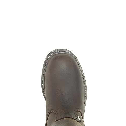WOLVERINE mens Floorhand Waterproof 10" Soft Toe Work Boot, Dark Brown, 11.5 US - Image 5