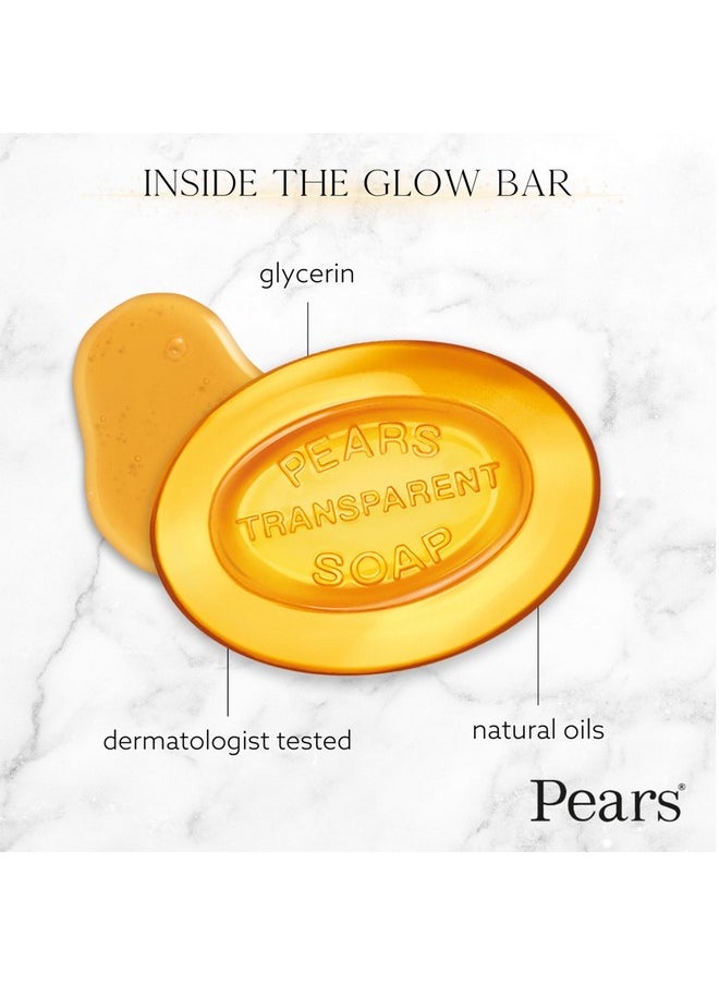 Pears Pears Soap, Face & Body Soap, Amber - Pure & Gentle Transparent Bar Soap, Moisturizing Glycerin Soap with Natural Oils for Pampered, Glowing Skin, 4.4 Oz (Pack of 24)  - Image 3