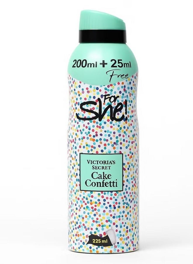 SHE perfumed spray cake confetti 225ml