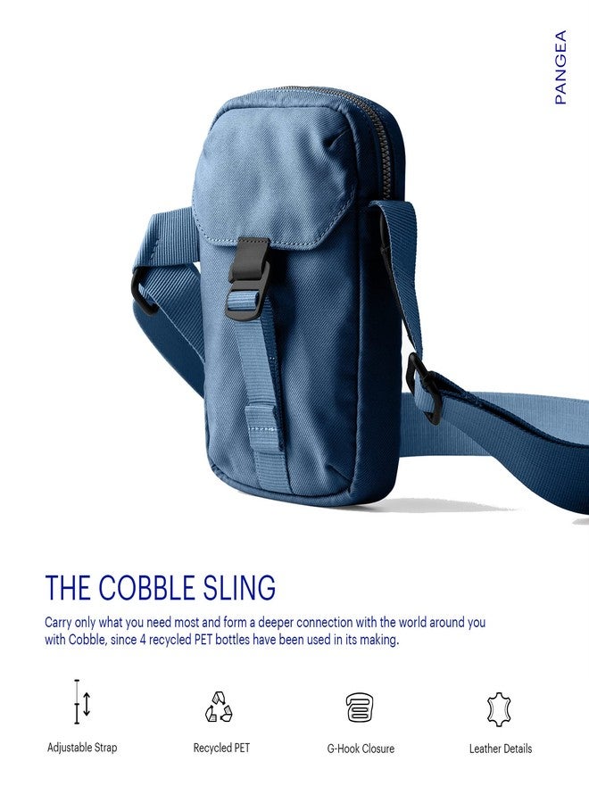 DailyObjects PET Deep Sea Cobble Sling Crossbody Bag for Men & Women I 100% Recycled from Used Plastic Bottles I Stylish, Durable, Travel Friendly Handbag with MultiIutility | Handcrafted In India - Image 2