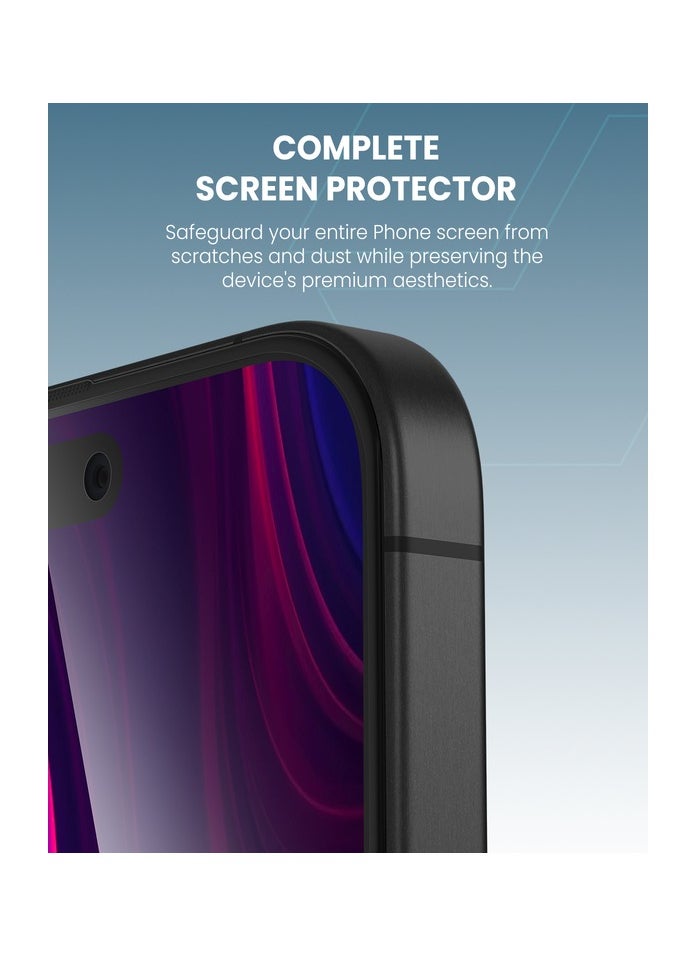 Moxedo Moxedo Ultra Shield Tempered Glass Screen Protector HD Clear 9H Hardness Full Coverage with Auto-Align Easy Applicator for iPhone 16 Plus 6.7 inch  - Image 2