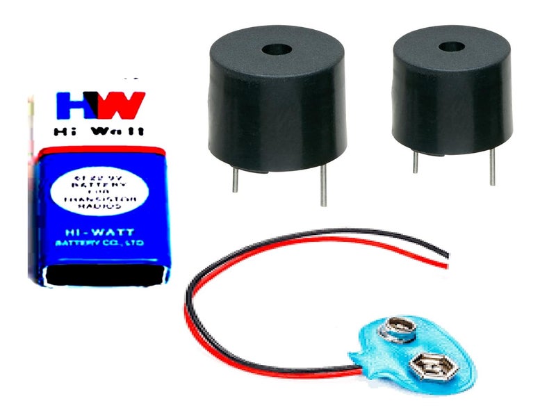 Generic CTE049 DIY 5V Buzzer With HiWi 9V Battery Connector Combo Of 4 MultiColor  - Image 3