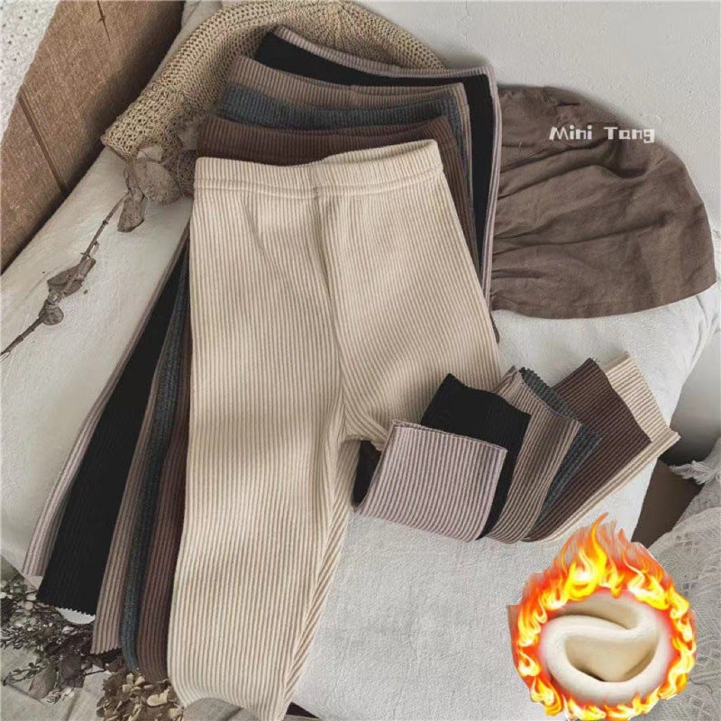 Basic Love ~ Children'S Pit Stretch Slim Leggings Men'S And Women'S Baby Color Long Pants Fashion - Image 3