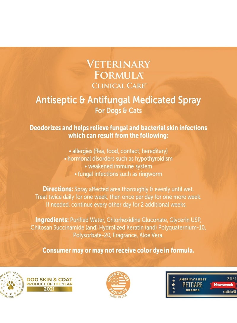 SynergyLabs Synergy Labs Veterinary Formula Clinical Care Antiseptic & Antifungal Spray For Dogs & Cats 236ml[Volume - 236ml] - Image 4