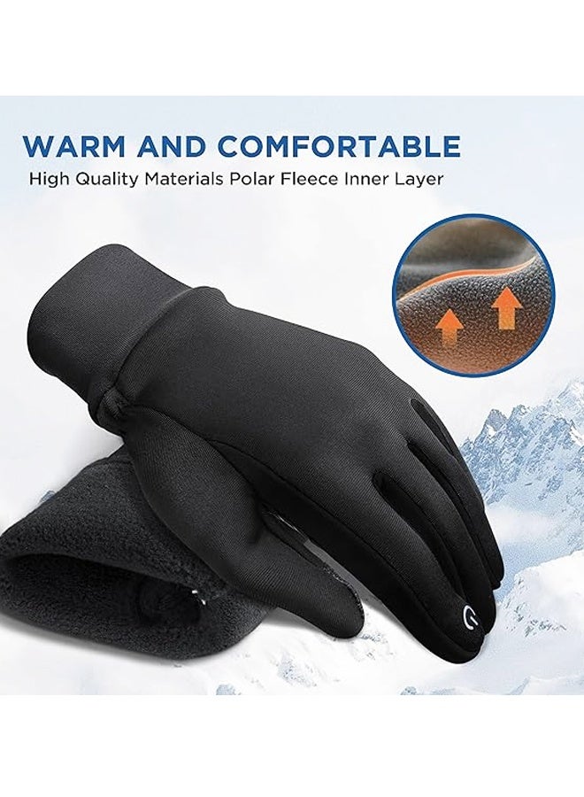 Winter Gloves Women Men Ski Snow Gloves Liner Thermal Warm Touch Screen, Suit for Running, Cycling, Biking, Hiking, Driving, Walking,Sports, Soccer, Shooting, Gaming - Image 2