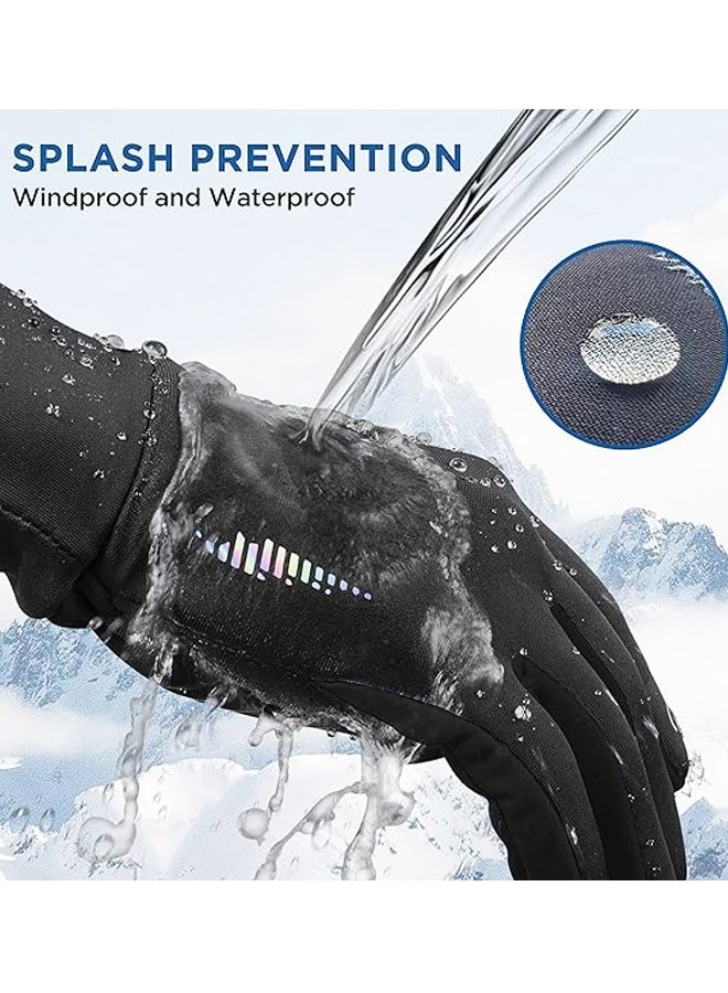 Winter Gloves Women Men Ski Snow Gloves Liner Thermal Warm Touch Screen, Suit for Running, Cycling, Biking, Hiking, Driving, Walking,Sports, Soccer, Shooting, Gaming - Image 4