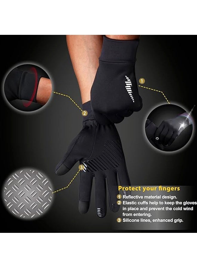 Winter Gloves Women Men Ski Snow Gloves Liner Thermal Warm Touch Screen, Suit for Running, Cycling, Biking, Hiking, Driving, Walking,Sports, Soccer, Shooting, Gaming - Image 5