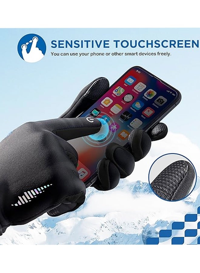 Winter Gloves Women Men Ski Snow Gloves Liner Thermal Warm Touch Screen, Suit for Running, Cycling, Biking, Hiking, Driving, Walking,Sports, Soccer, Shooting, Gaming - Image 3