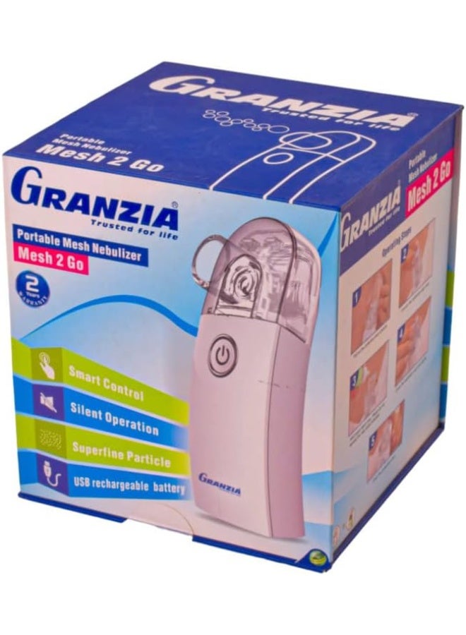 Granzia Mesh 2GO Portable Nebulizer – Rechargeable Ultrasonic Mesh Technology – High Precision Handheld Inhaler for Kids & Adults - Image 3