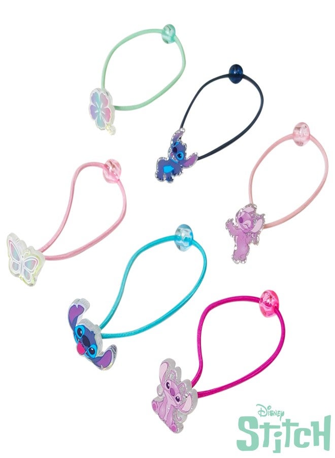 LUV HER Disney Lilo & Stitch Elastic Hair Ties for Girls - Multicolored, Durable Elastic - Pack of 6 - Ideal Hair Accessories for Ponytails & Buns, Ages 3+ - Image 4