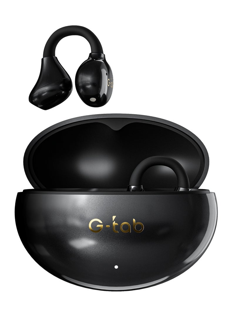 G-Tab CLIP3 Bluetooth Earbuds, Wireless Earphones, Open-Ear Clip TWS Earbuds with C-Bridge Design, ENC Noise Cancelling Mic, Touch Control, Long Battery Life, Type-C Charging, Compatible with iPhone & Android - Image 1