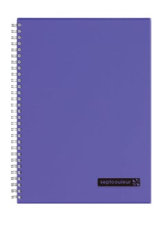 Maruman Sept Couleur 80-Sheet Septcouleur Notebook A5 Size Purple  - Image 1