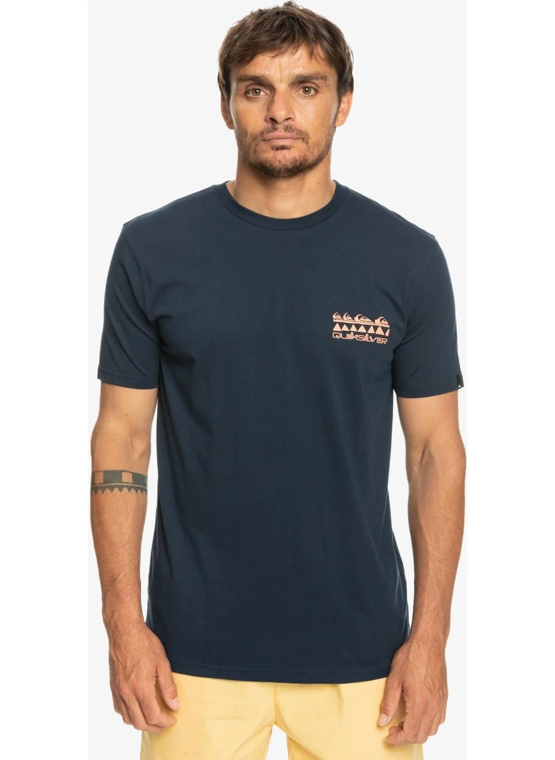 كويك سيلفر Quikspray M Tees Navy Blue Men's T-Shirt EQYZT07222-BYJ0