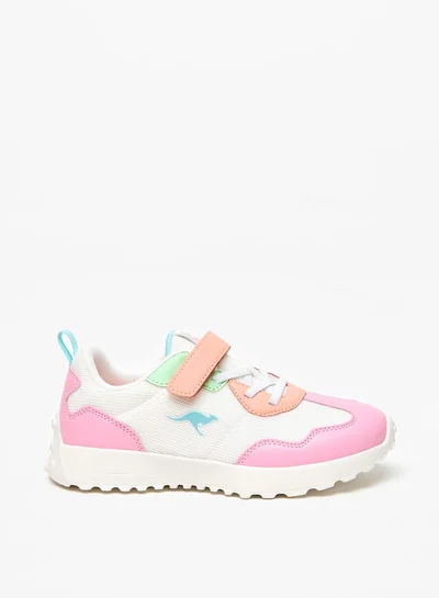 kangaROOS Girl's Colourblock Sports Shoes with Hook and Loop Closure