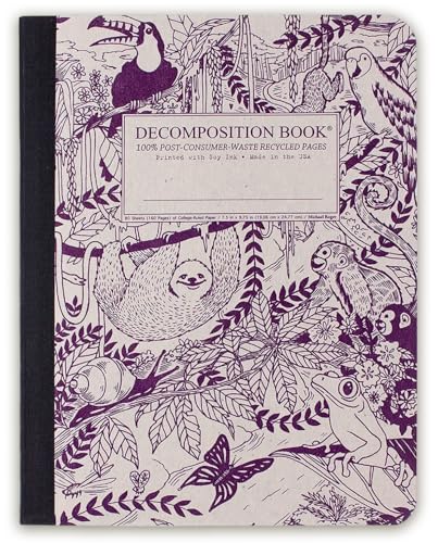 Decomposition Rainforest College Ruled Composition Notebook - 9.75 x 7.5 Journal with 160 Lined Pages - Notebooks for School Supplies, Home & Office - 100% Recycled Paper - Made in USA - Image 1