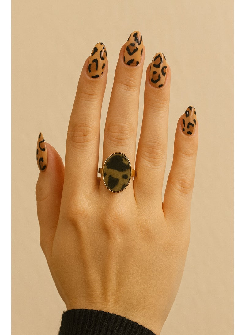 خاتم انثوي بتصميم تايجر يمنح اليد لمسة عصرية جذّابة  كود 0109 - Image 3