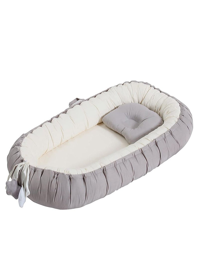 Arabest - Baby Recliner for Newborns - Portable Crib Bed for Co-Sleeping - Comfortable Recliner Cushion and Snuggle Nest with Pillow - Baby Boys & Girls (0-12 months) - Image 1
