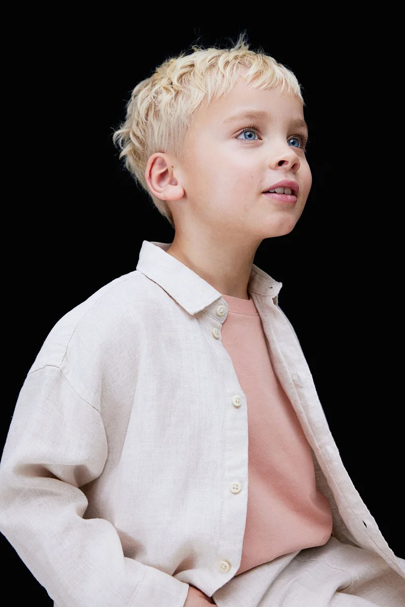 اتش اند ام قميص كتان