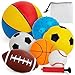 teytoy Balls for Toddlers 13Toddler Sports ToysSet of 7 Kids Ball Soft Foam Baby Sports Balls Soccer Ball Basketball Baseball Rugby Bounce Ball Playground Indoor Outdoor Toys Giftswith Free BumpBag - Image 3