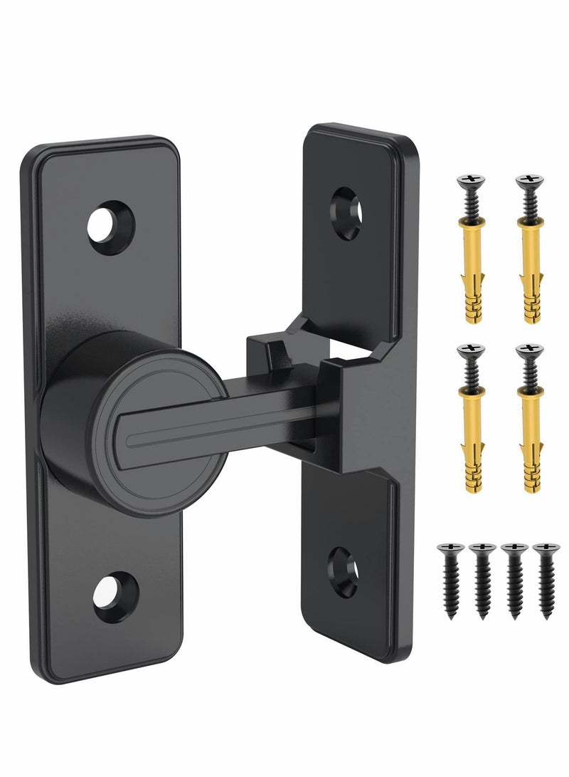 Excefore 90 Degree Right Angle Door Lock, Heavy Duty Flip Door Latch Bolt Lock cam Lock Door and Window Push-Pull Lock Rod Bolt barn Push-Pull Door Lock  - Image 1